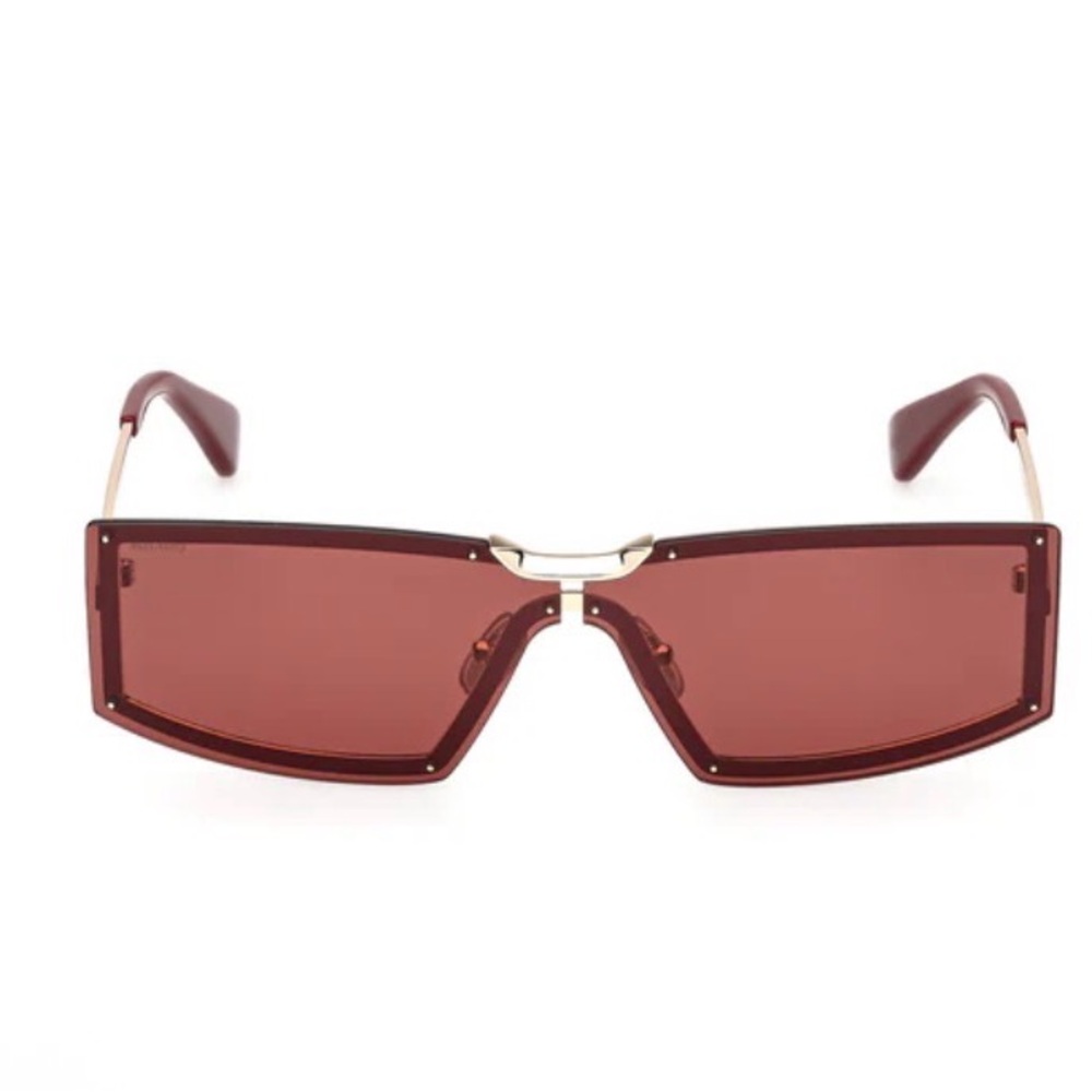 Max Mara Chic Brown Sunglasses rectangular framel… - image 2